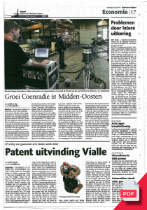 Artikel Coenradie Publicaties Eindhovens Dagblad Midden-Oosten Laser Tracker